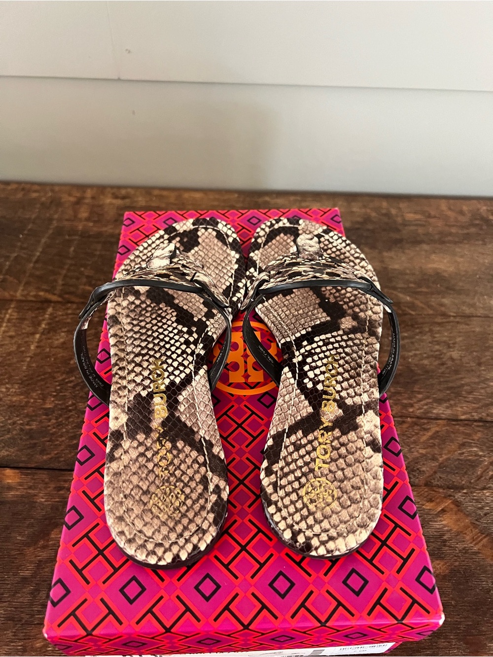 Tory Burch Snake Print Miller sandals